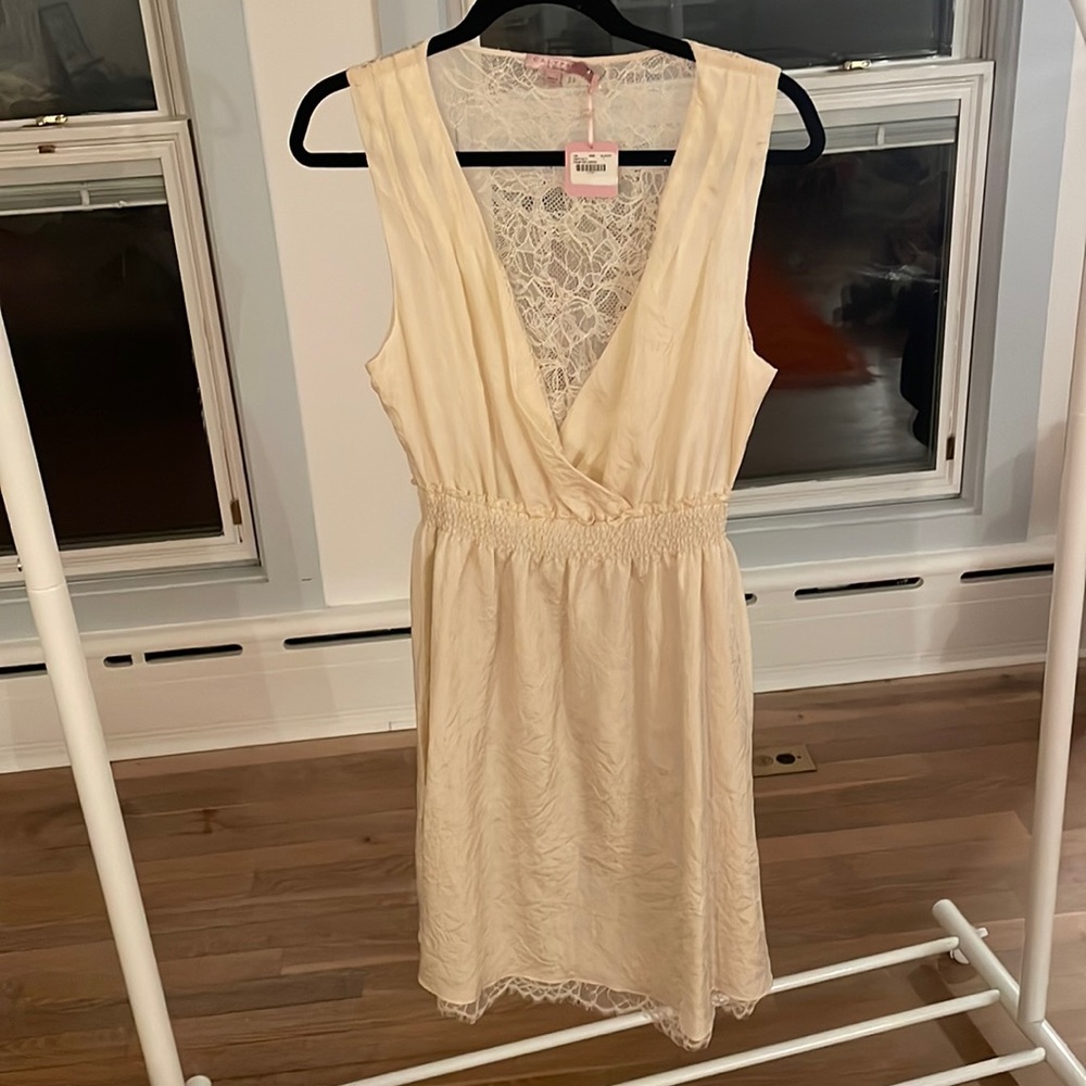 Calypso St. Barth, circa 2009. 100% Silk midi dress.